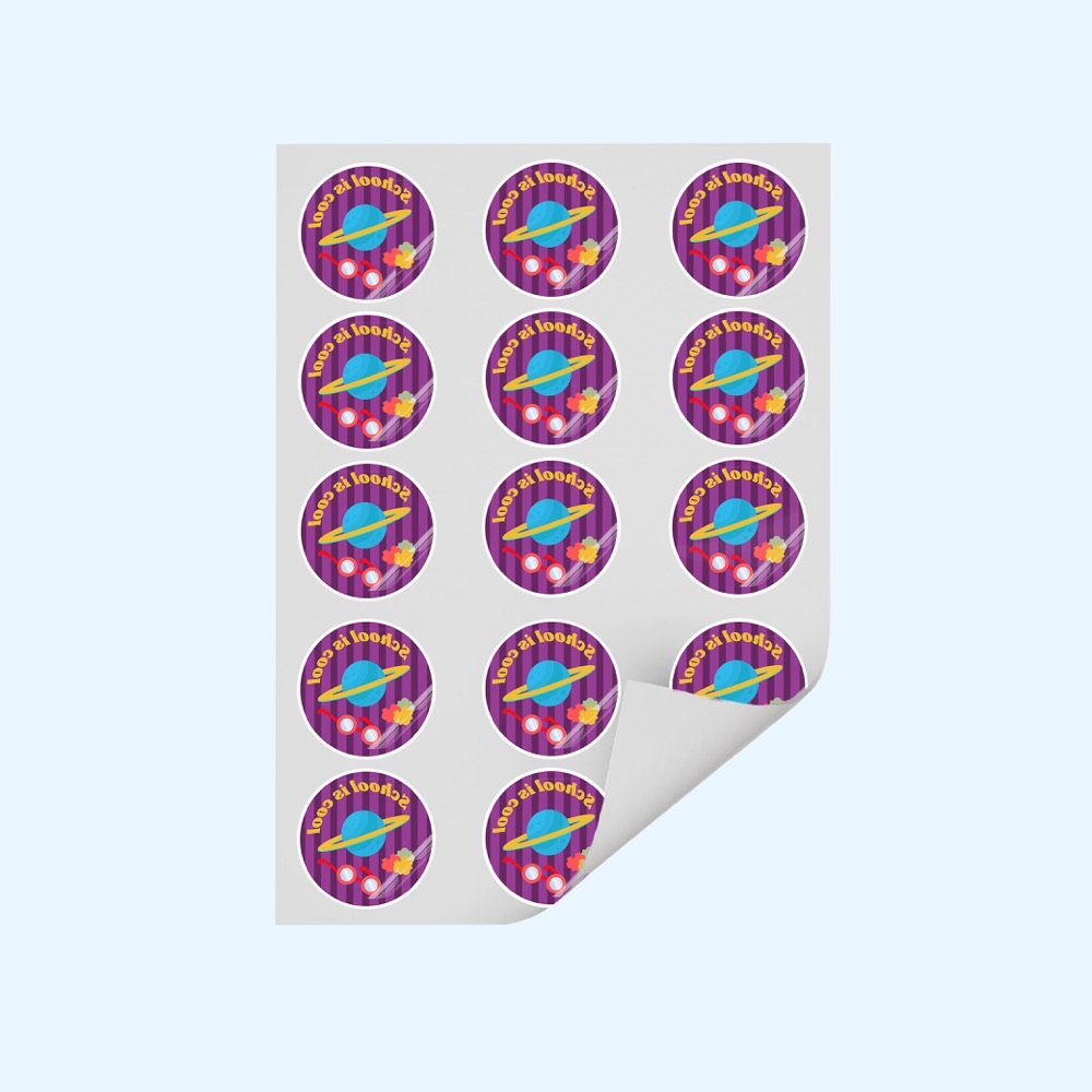 Custom printed circle stickers