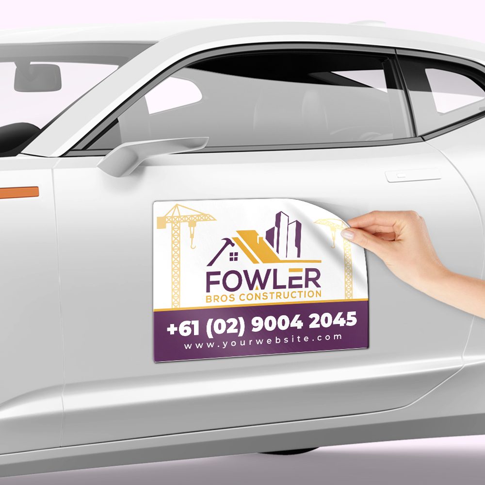 Custom printed vehicle magnets